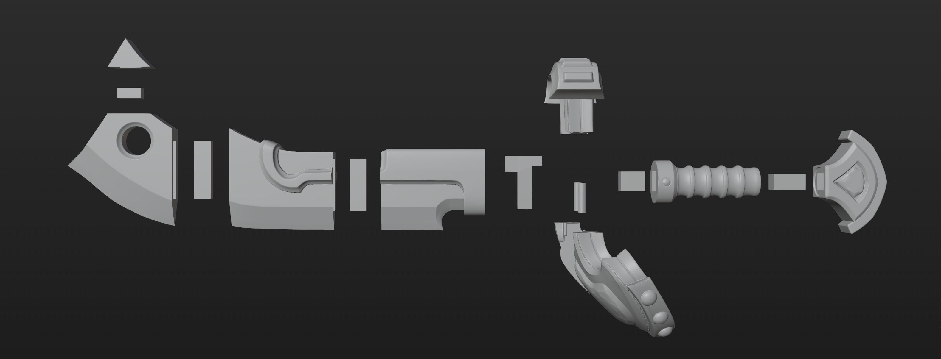 3D Print - Cosplay Weapon - Defender - Verteidiger 3D print model_2