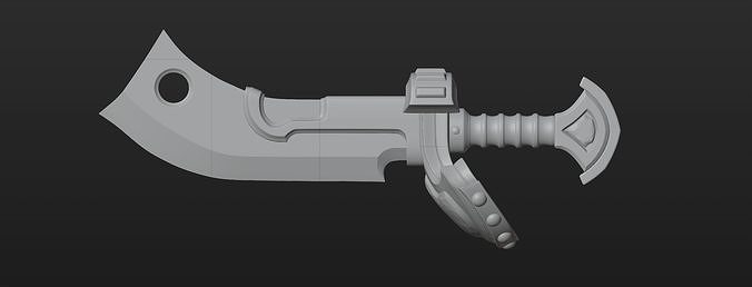 3D Print - Cosplay Weapon - Defender - Verteidiger 3D print model
