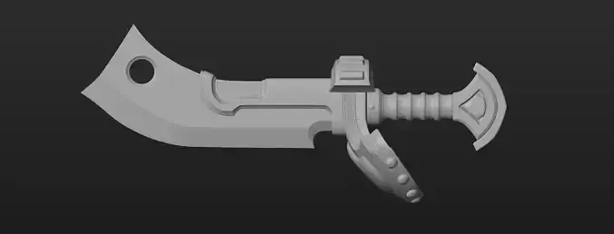 3D Print - Cosplay Weapon - Defender - Verteidiger 3D print model