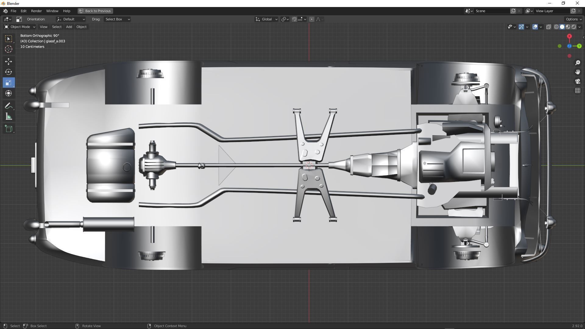 Austin-Healey Sprite 1958 3D model_4