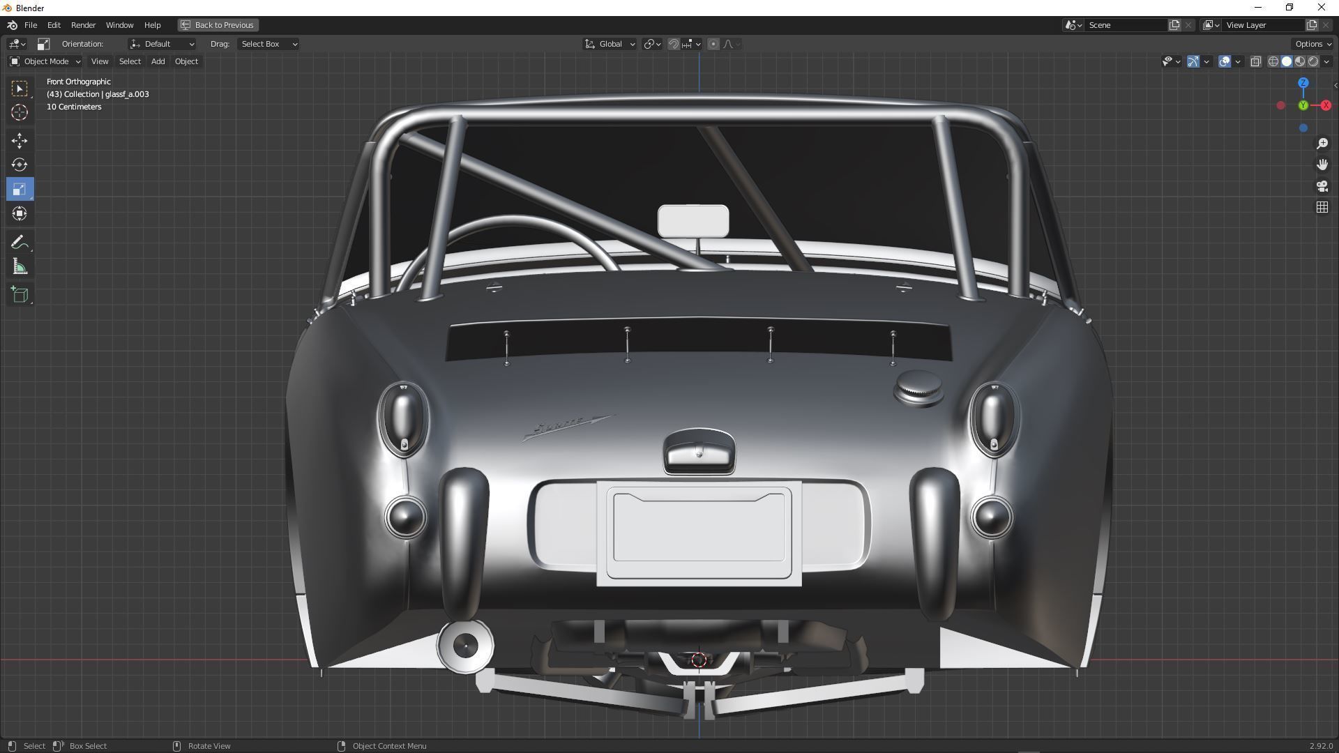Austin-Healey Sprite 1958 3D model_3