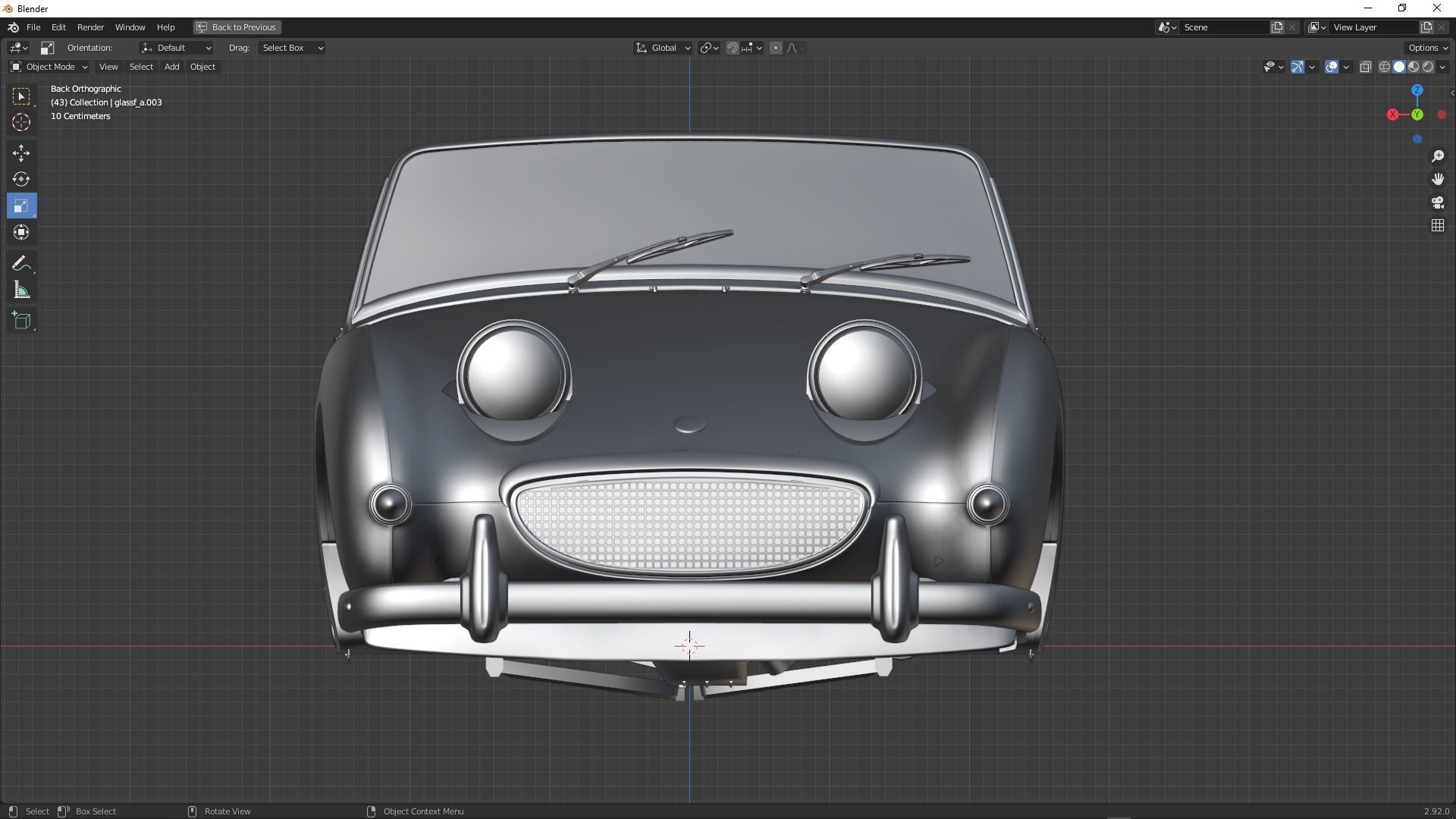 Austin-Healey Sprite 1958 3D model_1