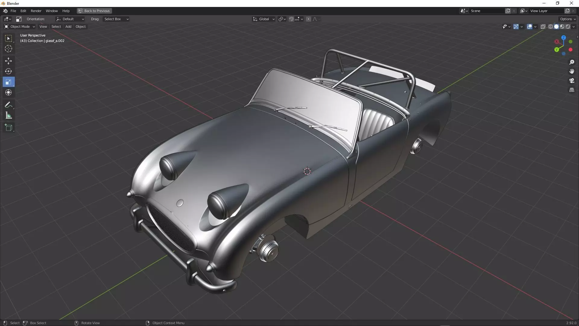 Austin-Healey Sprite 1958 3D model_0