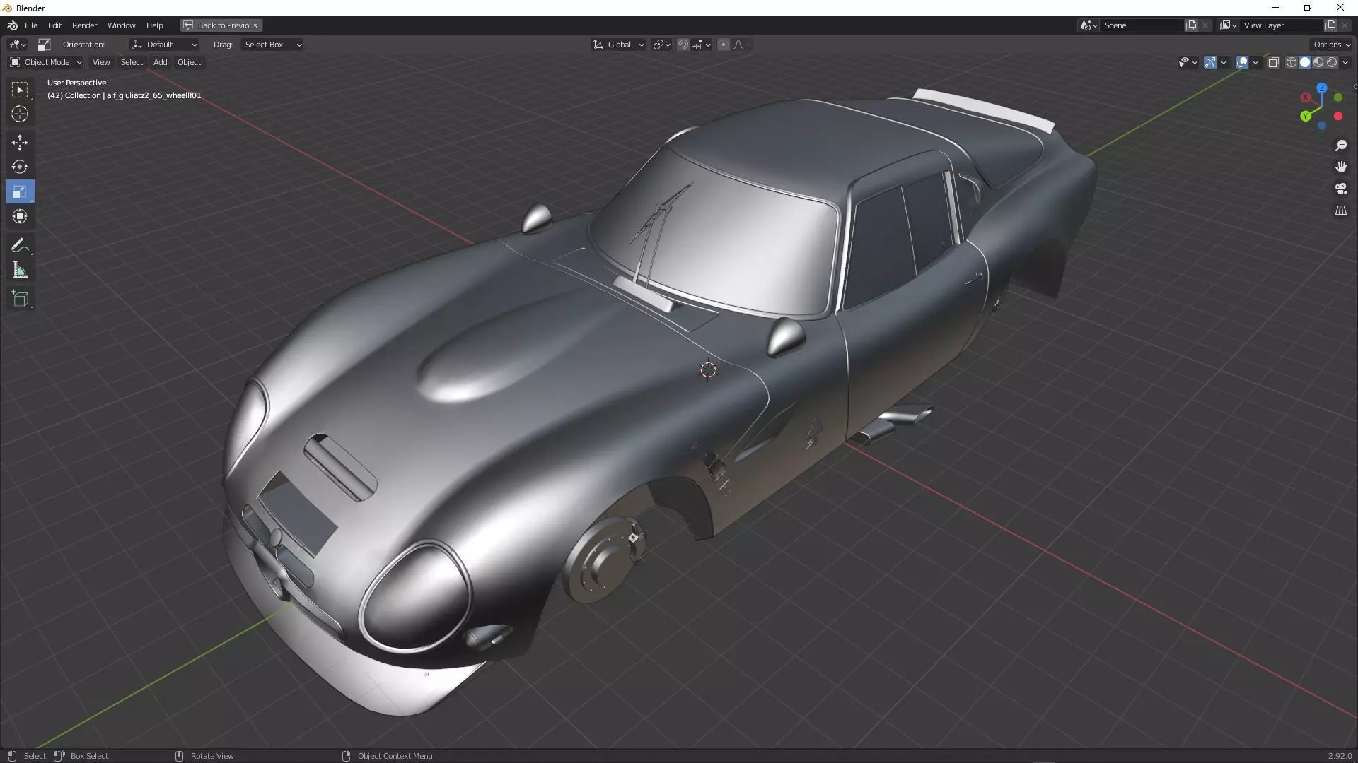 Alfa Romeo Giulia TZ2 1965 3D model_0