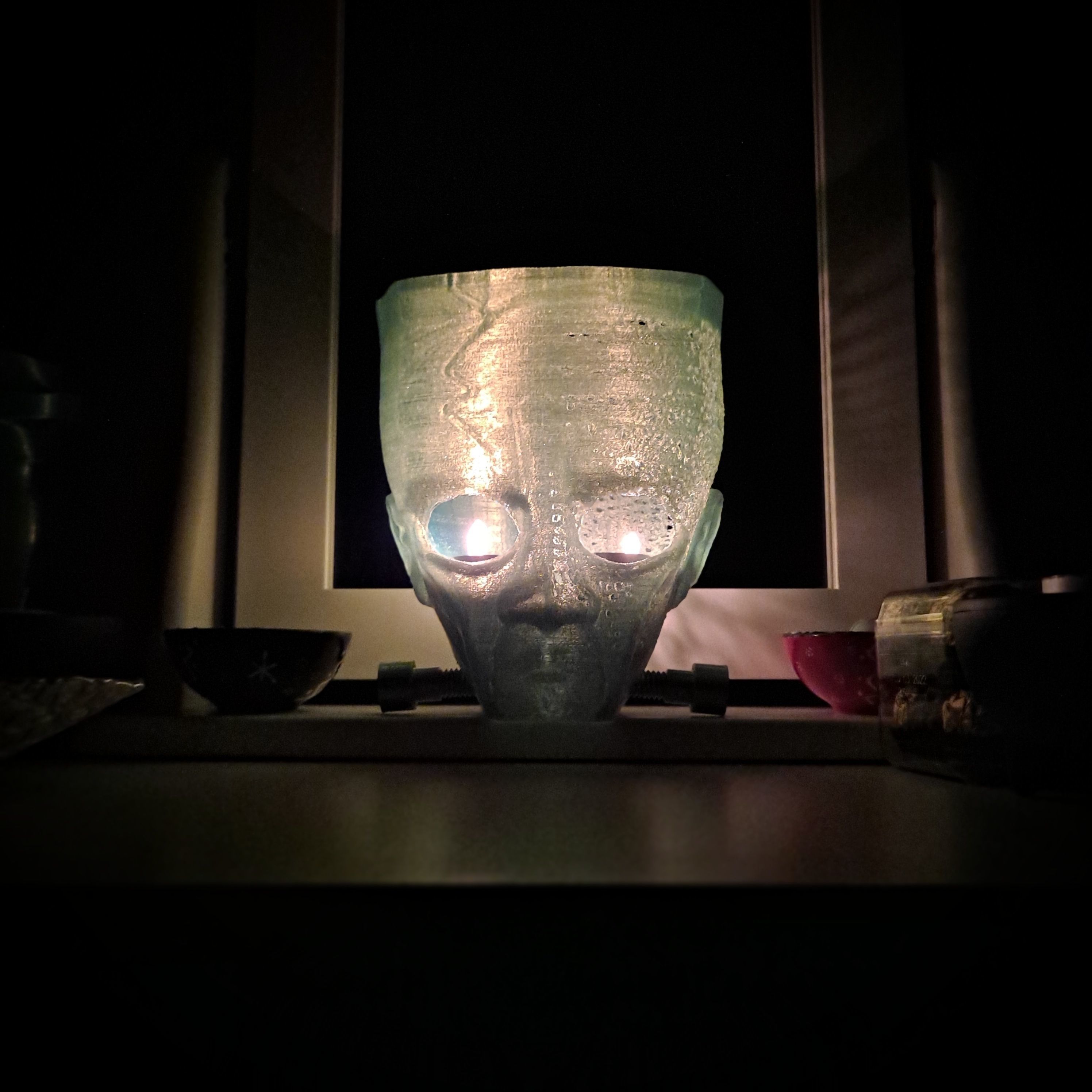 Halloween Frankestein Lantern 3D print model_3