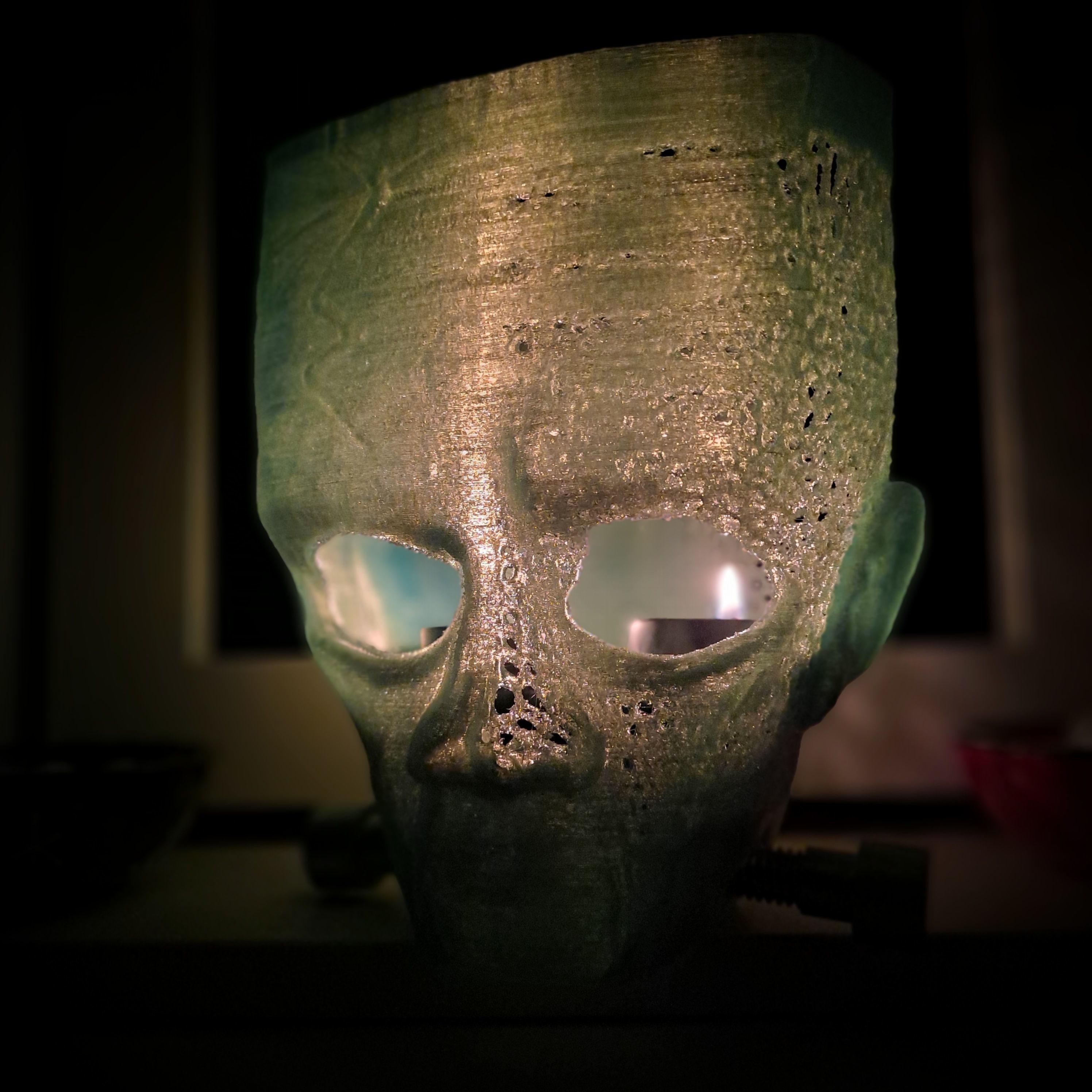 Halloween Frankestein Lantern 3D print model_1