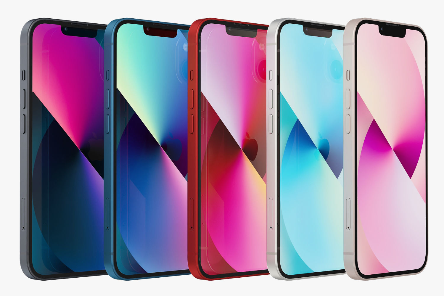 Apple iPhone 13 All colors 3D model_4
