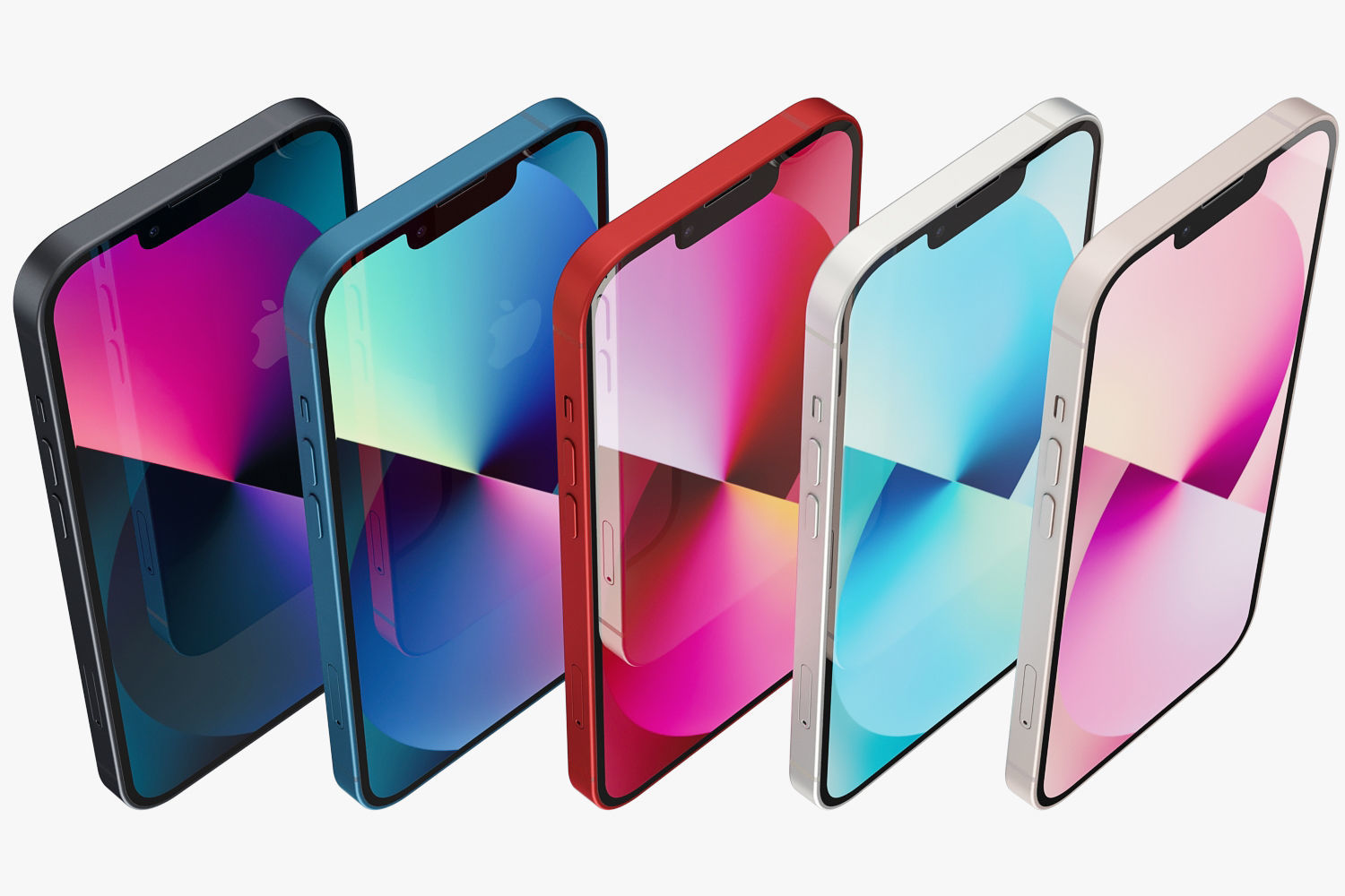 Apple iPhone 13 All colors 3D model_5