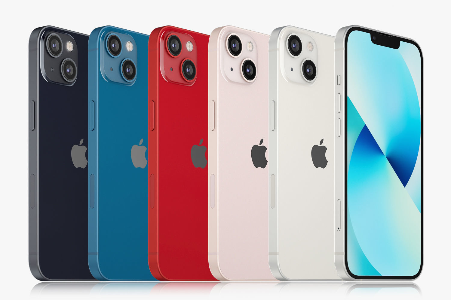 Apple iPhone 13 All colors 3D model_6