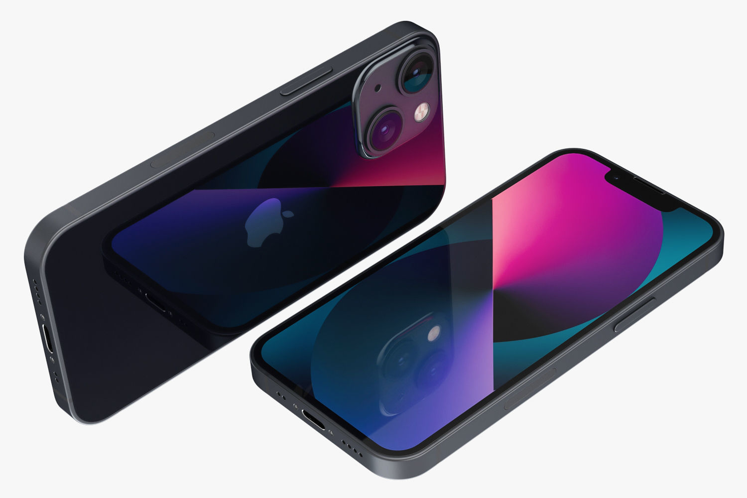 Apple iPhone 13 mini All colors 3D model_11