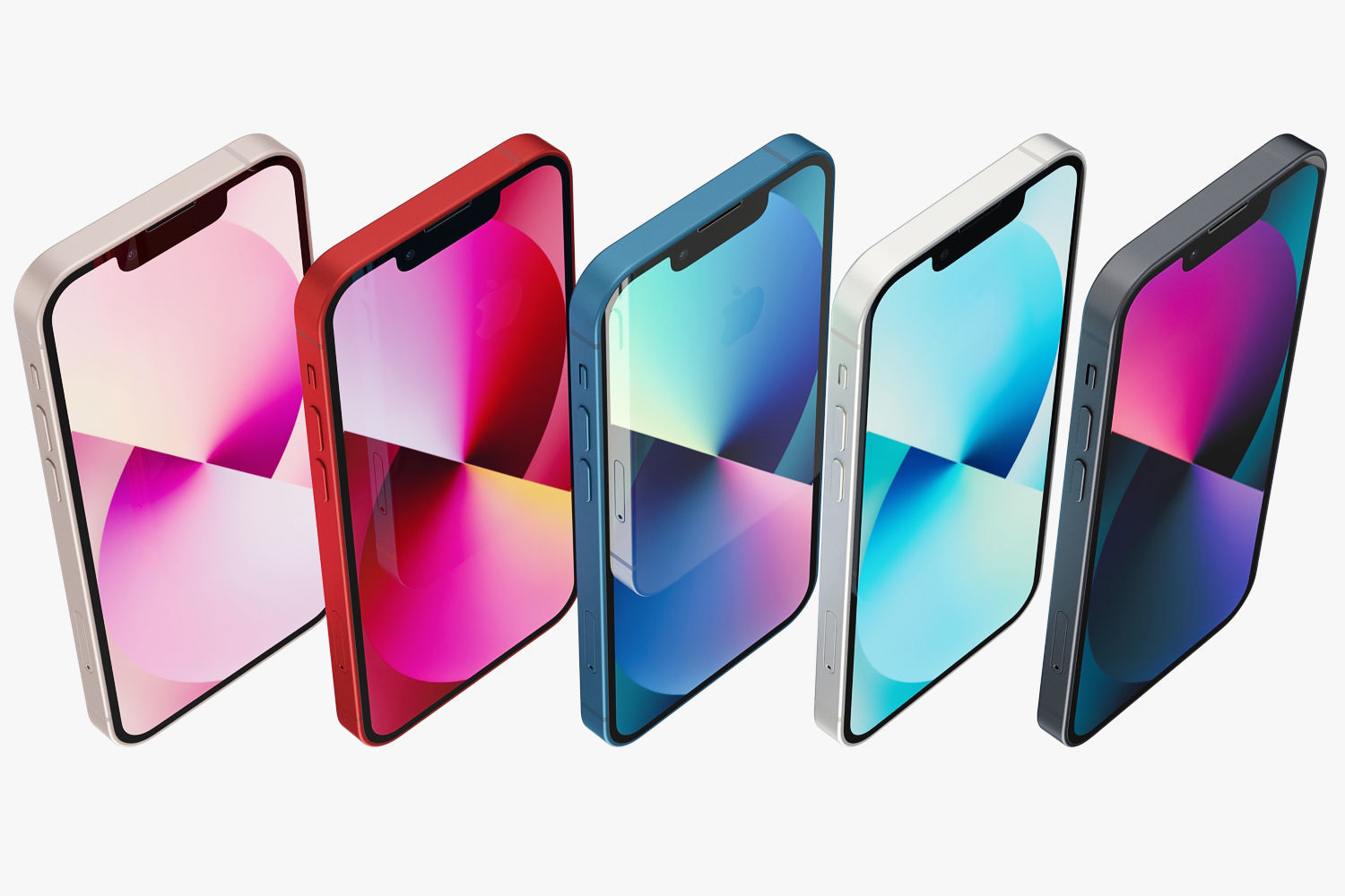 Apple iPhone 13 mini All colors 3D model_4