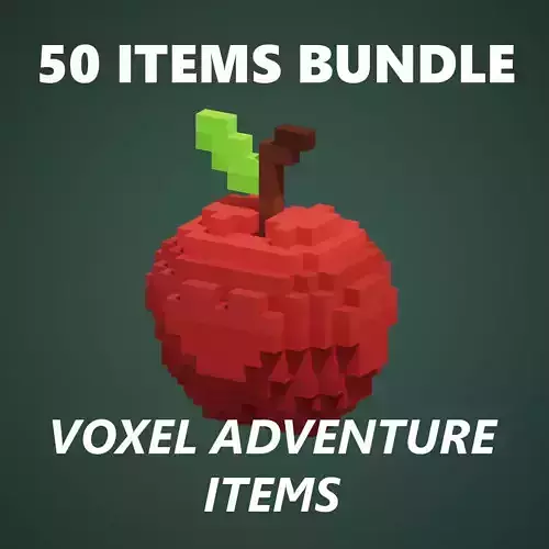 50 Voxel Adventure Items Bundle