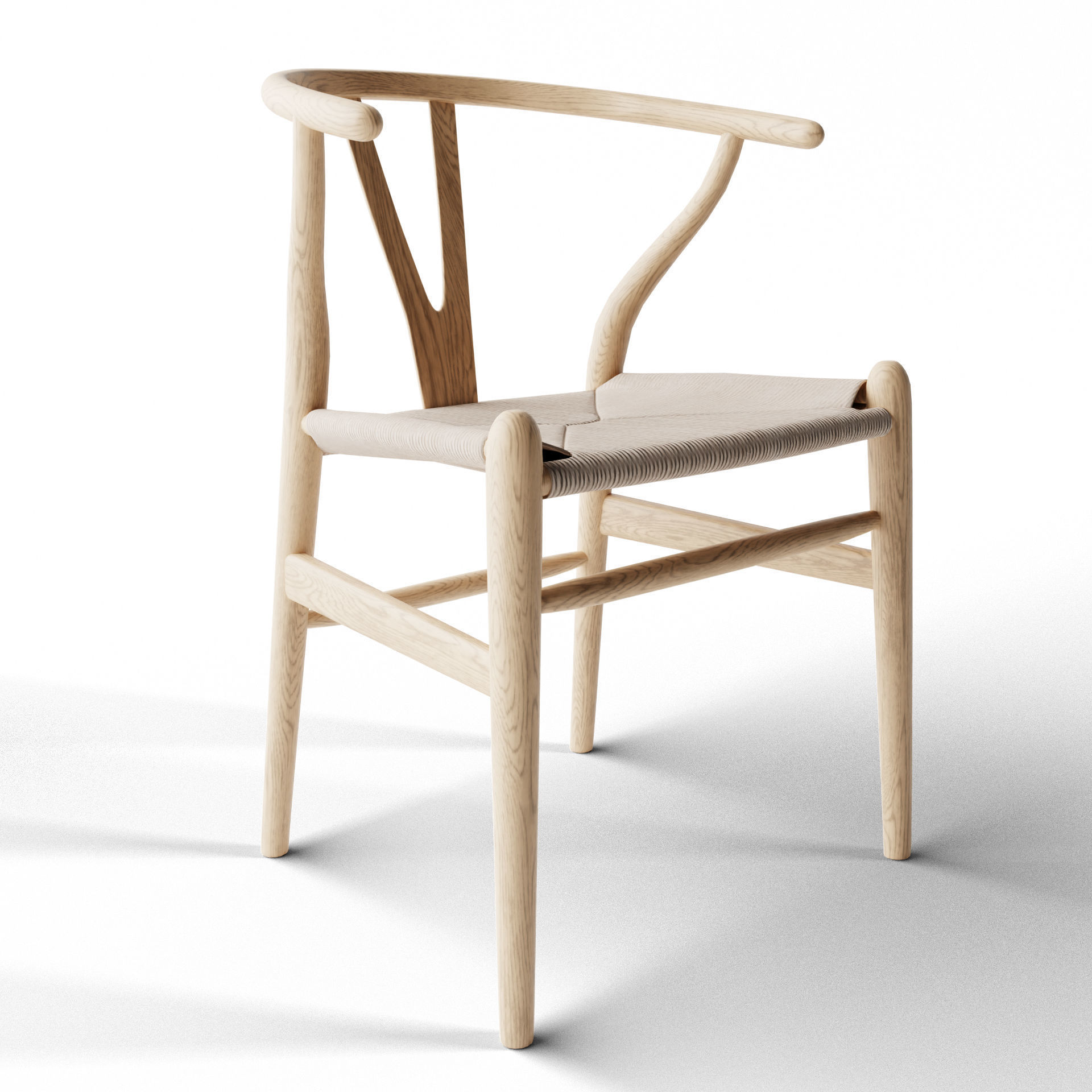 Wishbone Chair 3D model_2