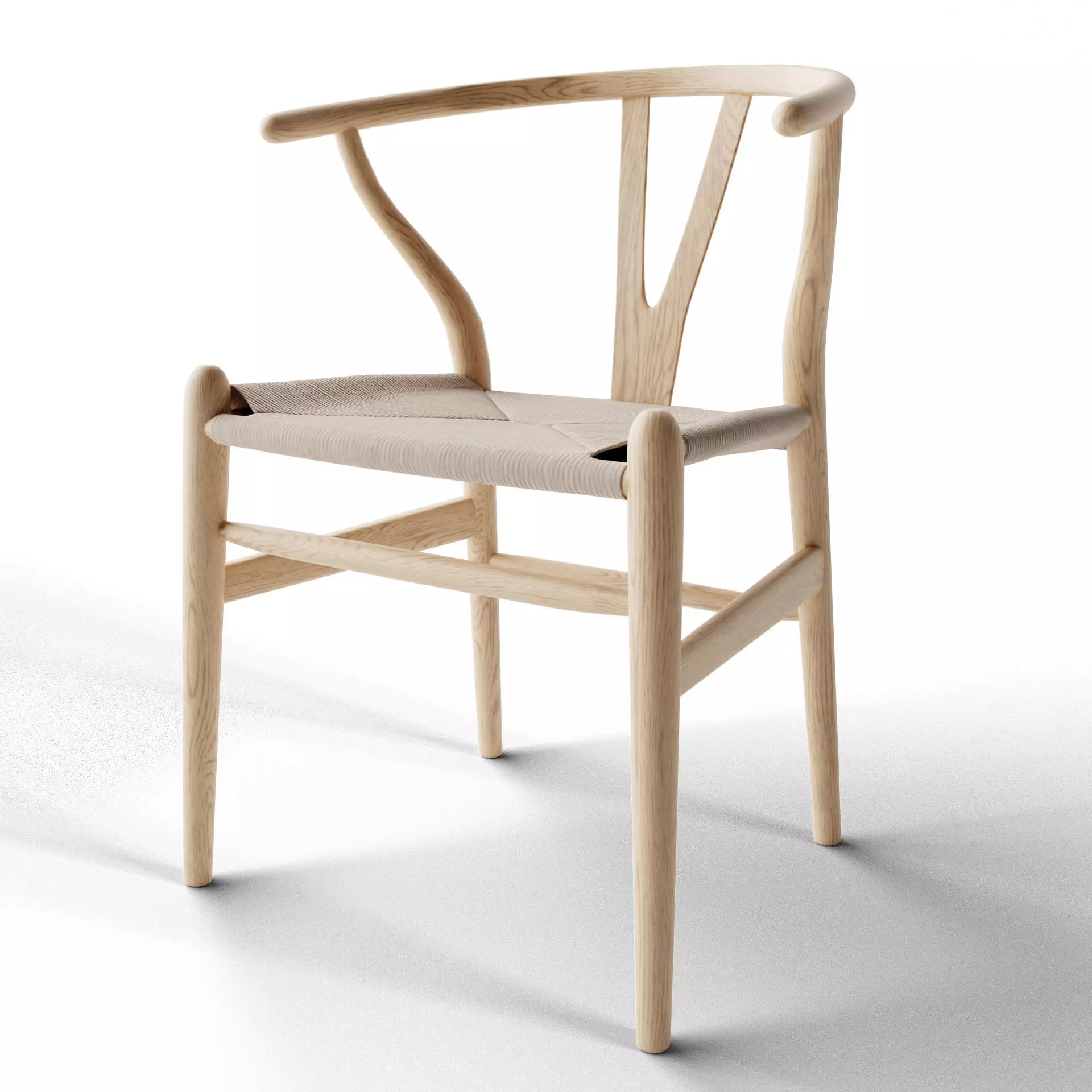 Wishbone Chair 3D model_0