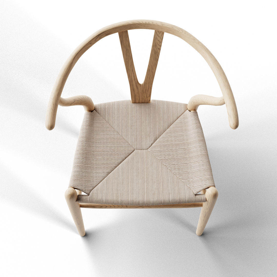 Wishbone Chair 3D model_6