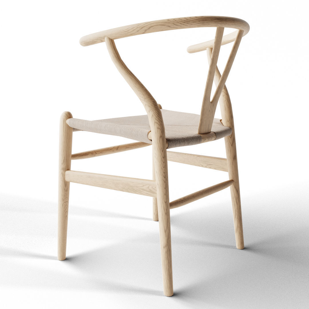 Wishbone Chair 3D model_5