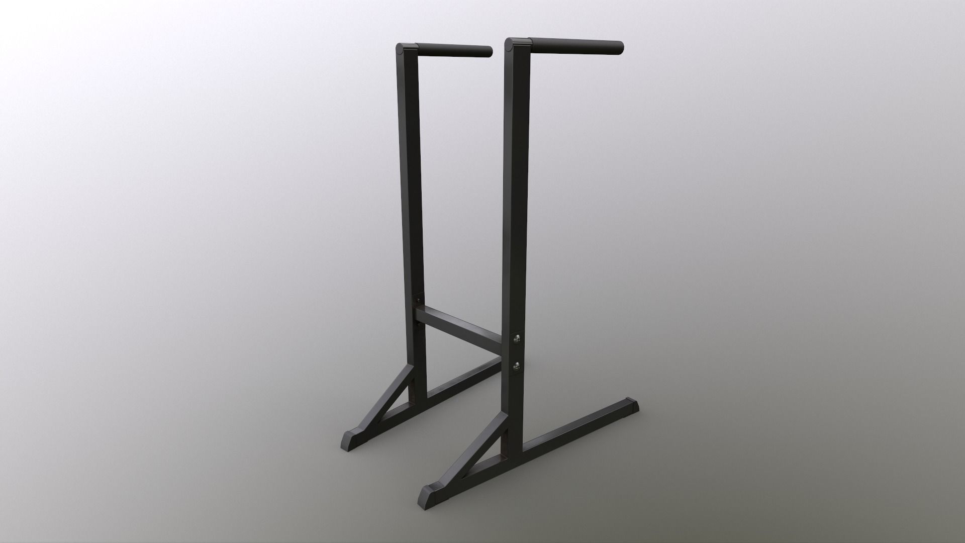 PBR Dipping Stand Dip Bar Low-poly 3D model_2