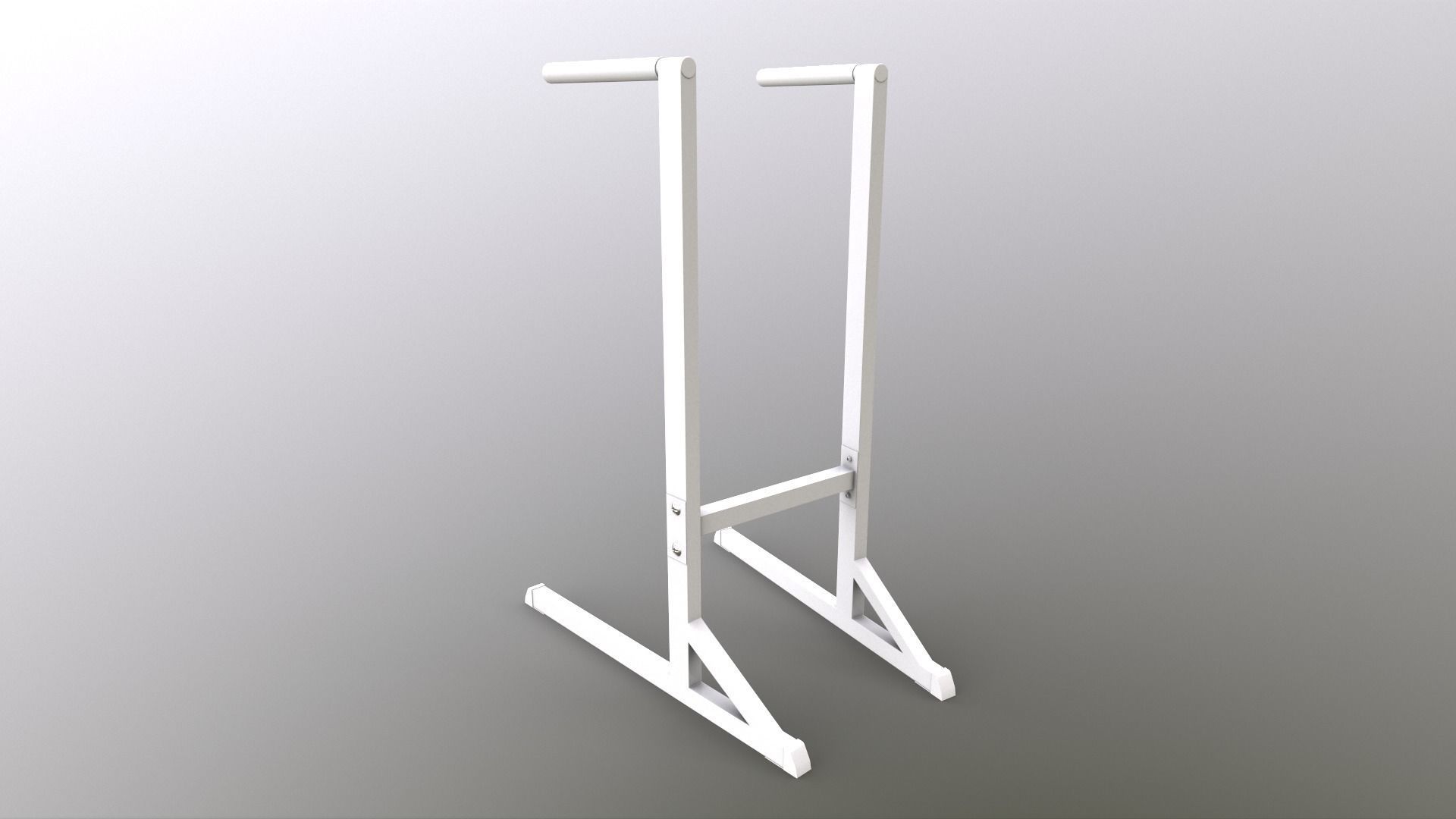 PBR Dipping Stand Dip Bar Low-poly 3D model_19