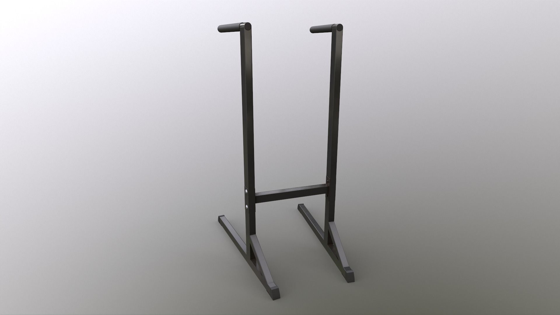 PBR Dipping Stand Dip Bar Low-poly 3D model_4