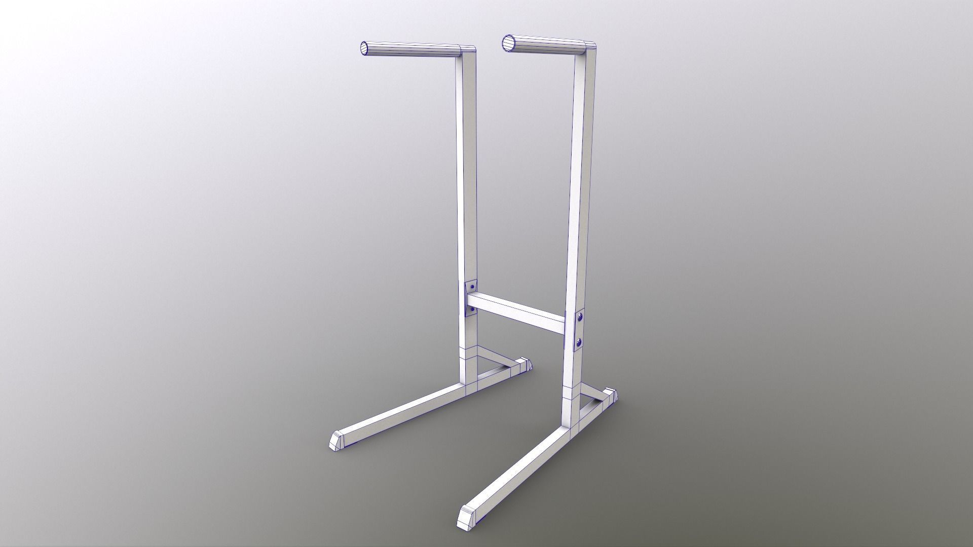PBR Dipping Stand Dip Bar Low-poly 3D model_23