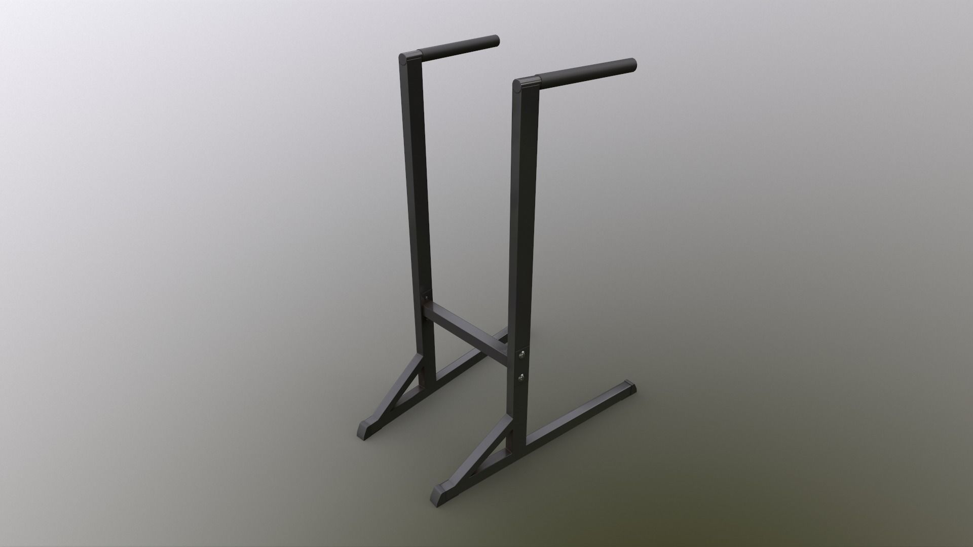 PBR Dipping Stand Dip Bar Low-poly 3D model_16