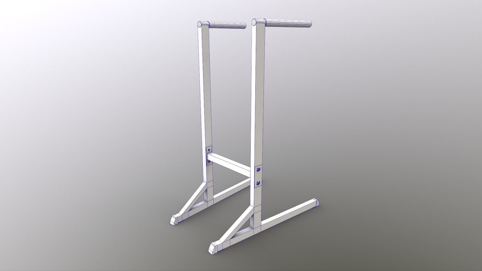 PBR Dipping Stand Dip Bar Low-poly 3D model_21