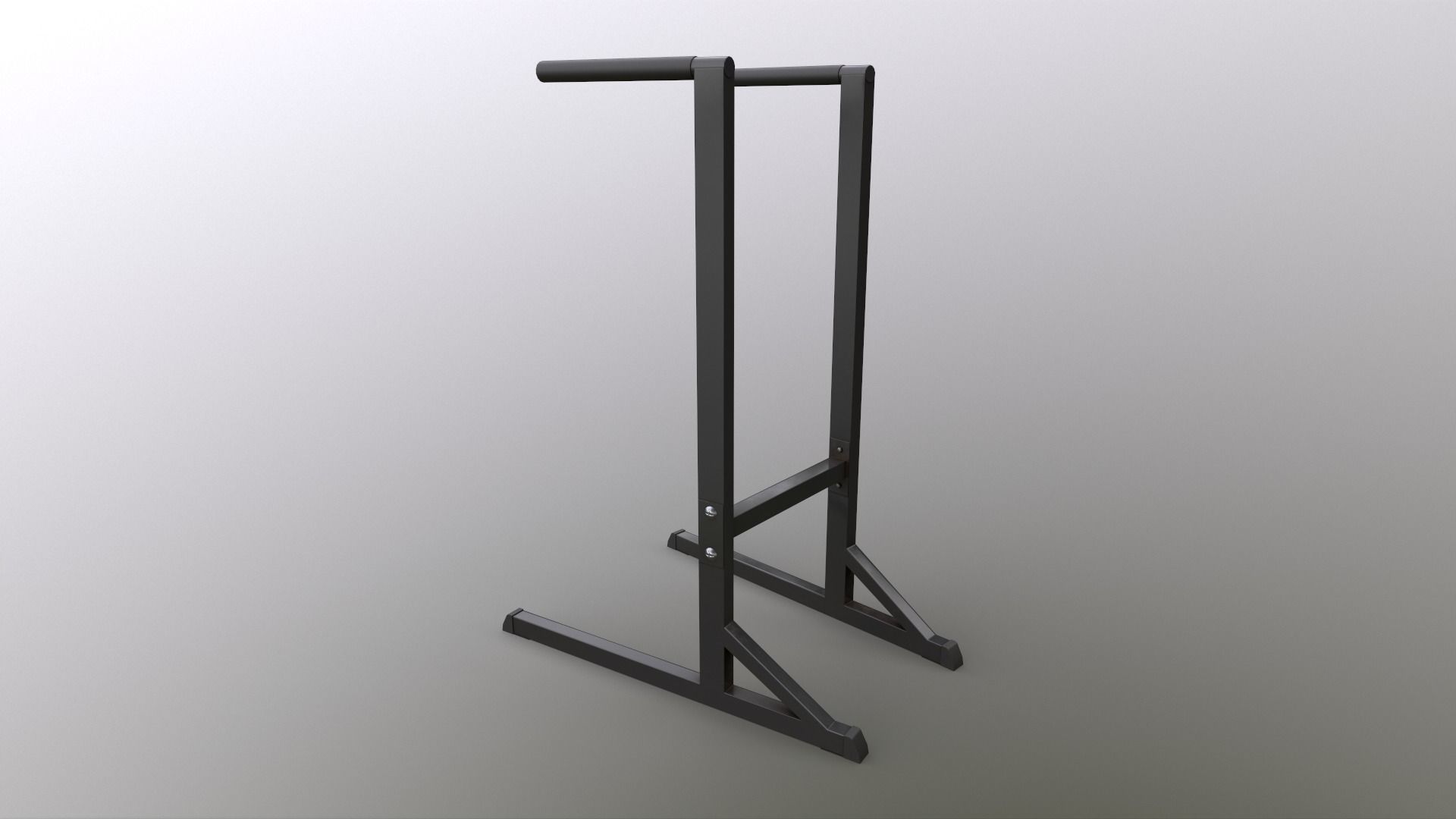 PBR Dipping Stand Dip Bar Low-poly 3D model_6