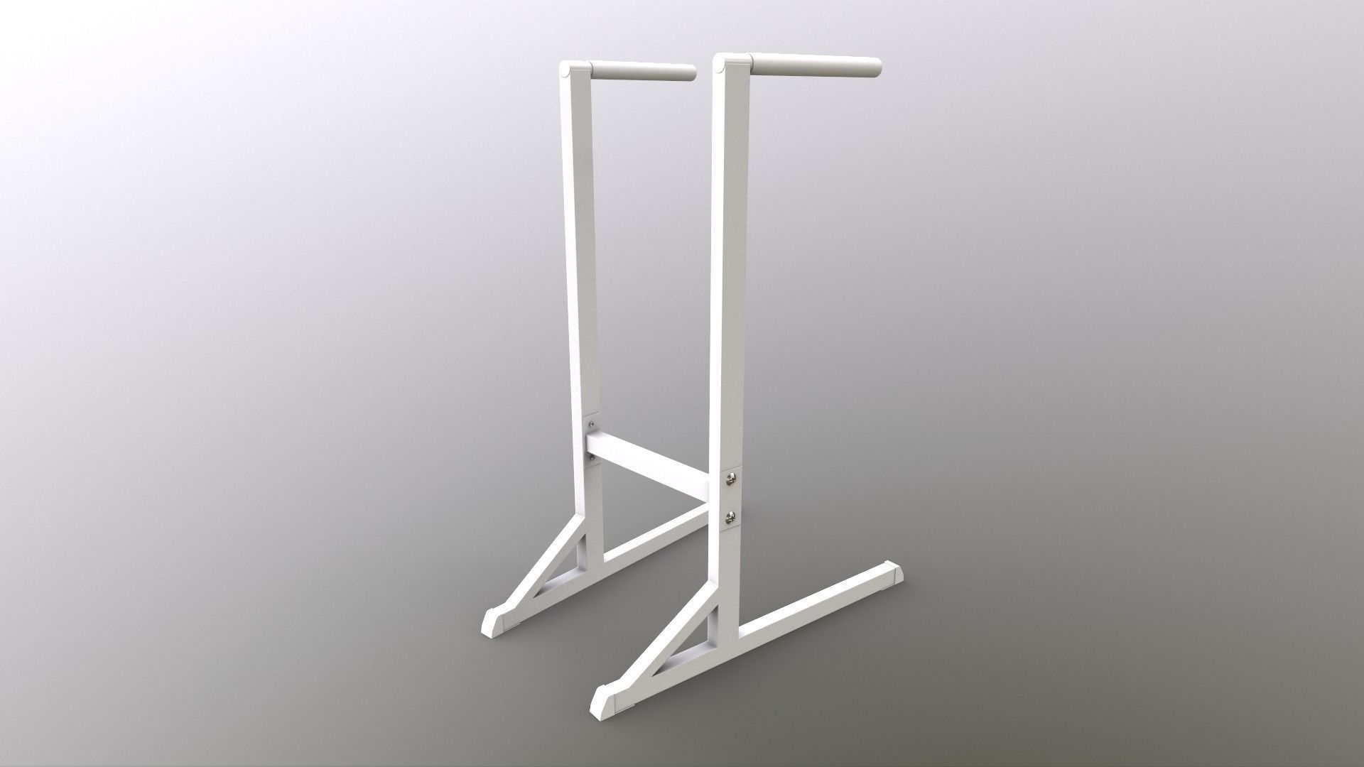 PBR Dipping Stand Dip Bar Low-poly 3D model_18