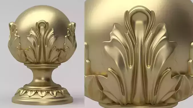 Carved Finials 3D model