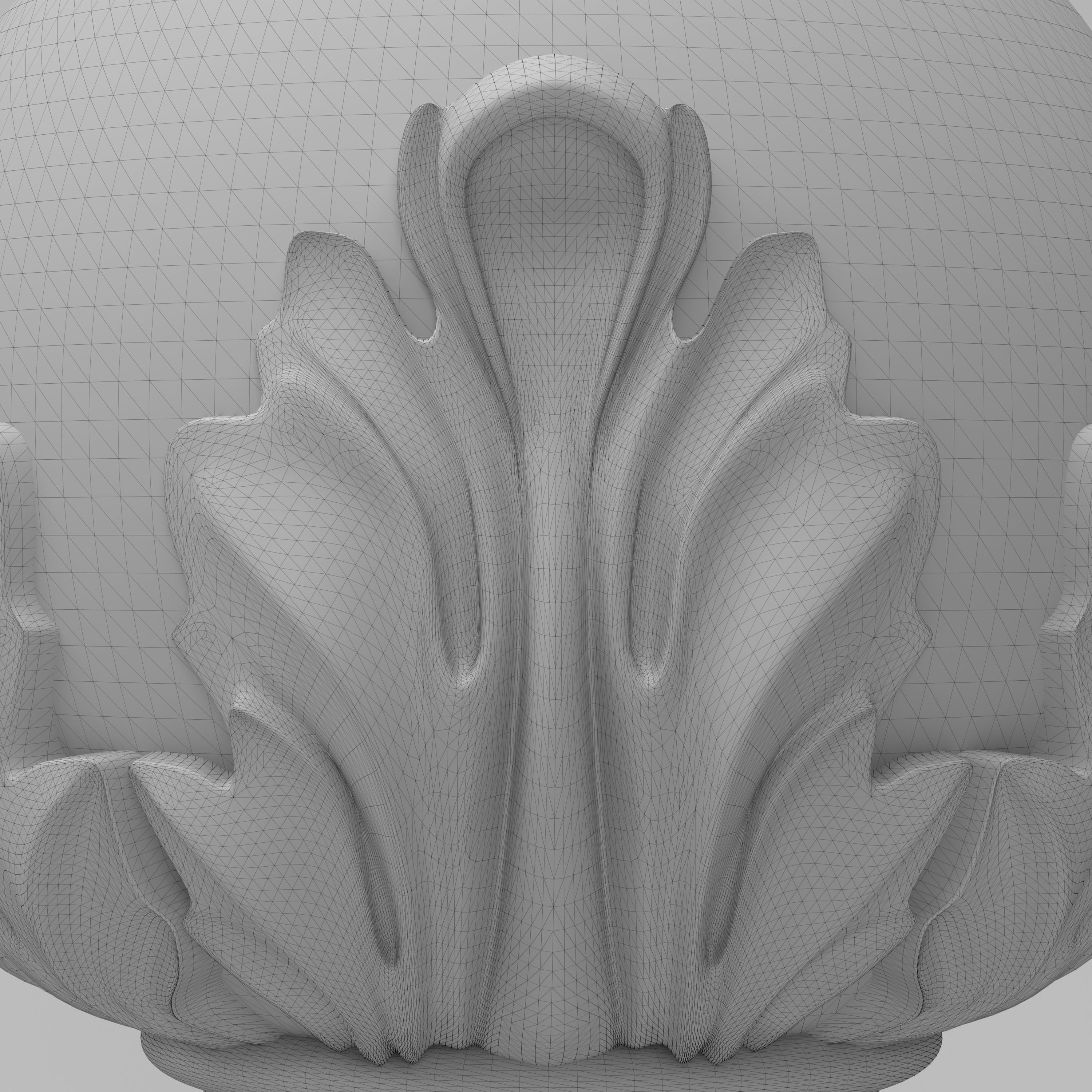 Carved Finials 3D model_6