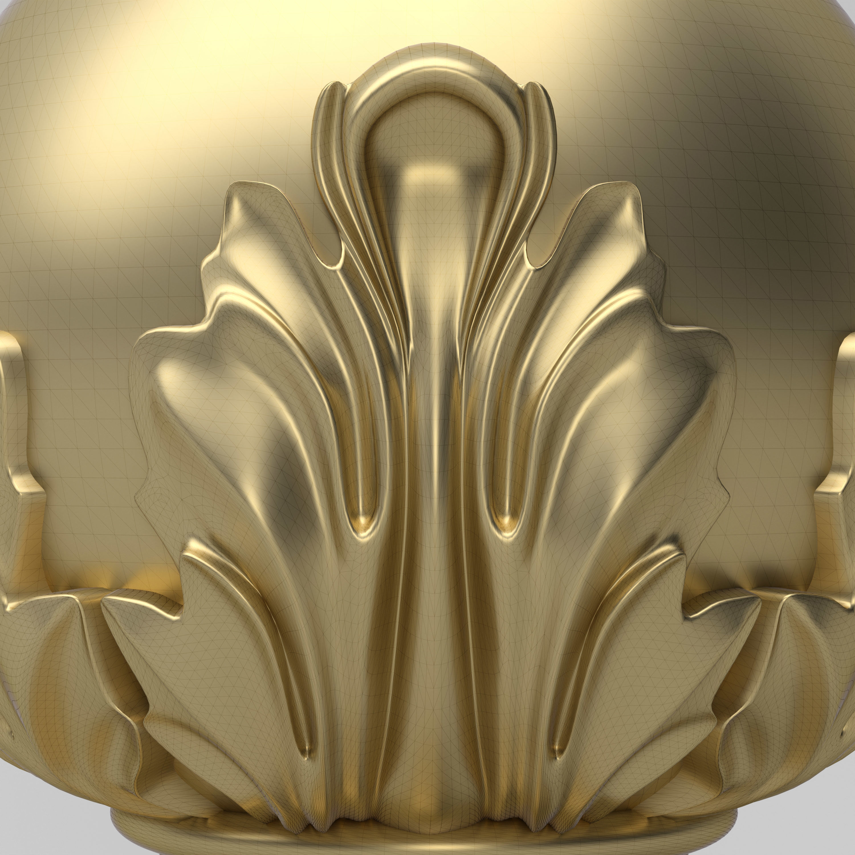 Carved Finials 3D model_3