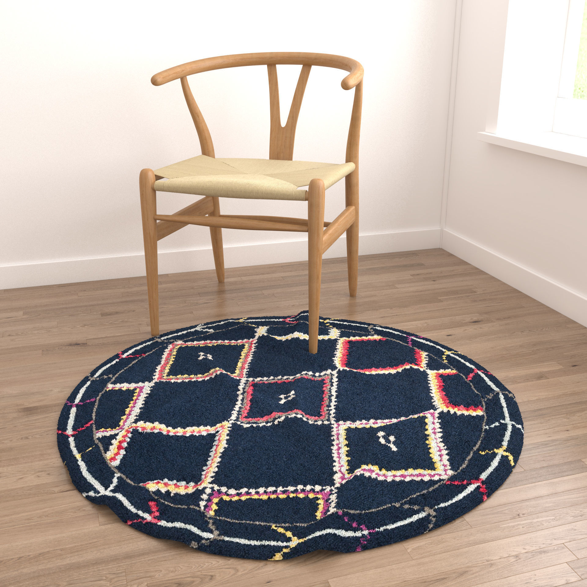 Rugs No 362 Low-poly 3D model_3