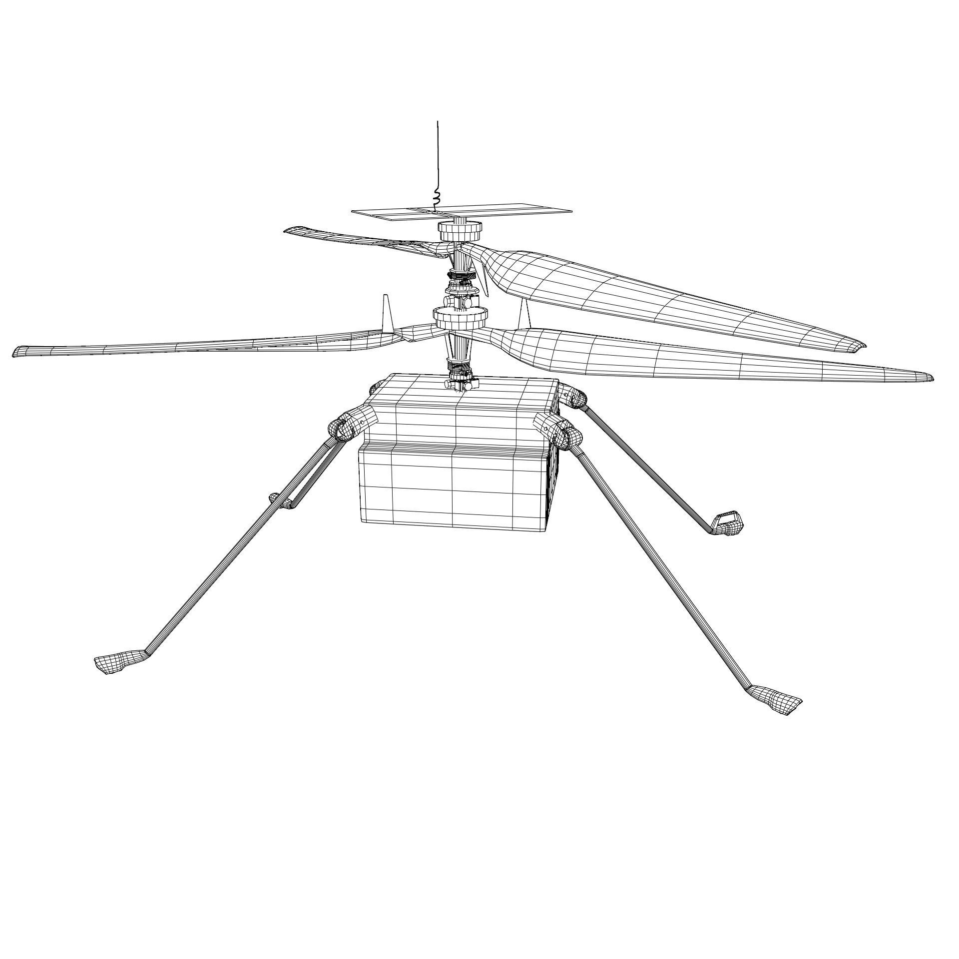 Ingenuity Helicopter 3D model_4