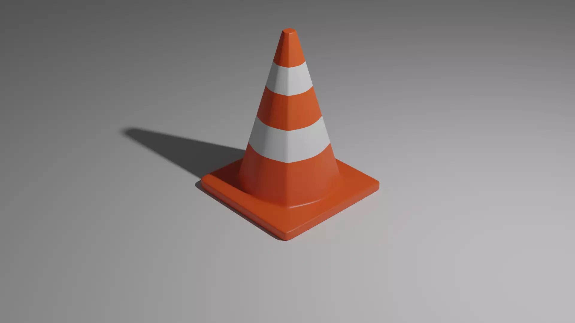Traffic Cone 3D model_0