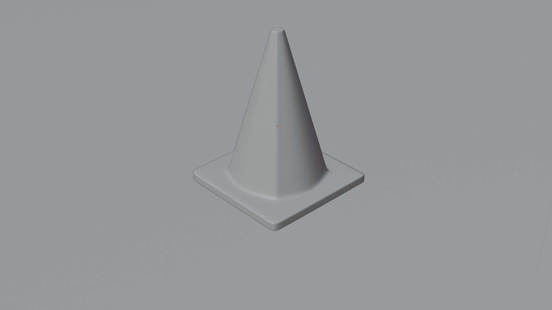 Traffic Cone 3D model_1