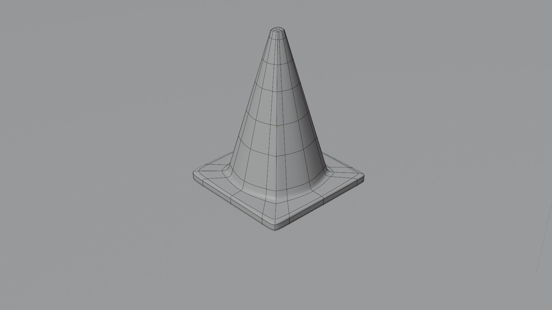 Traffic Cone 3D model_2