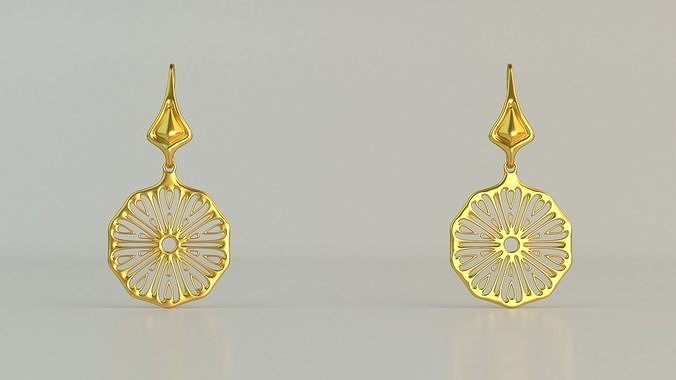 Haning Ear Rings 70 3D model