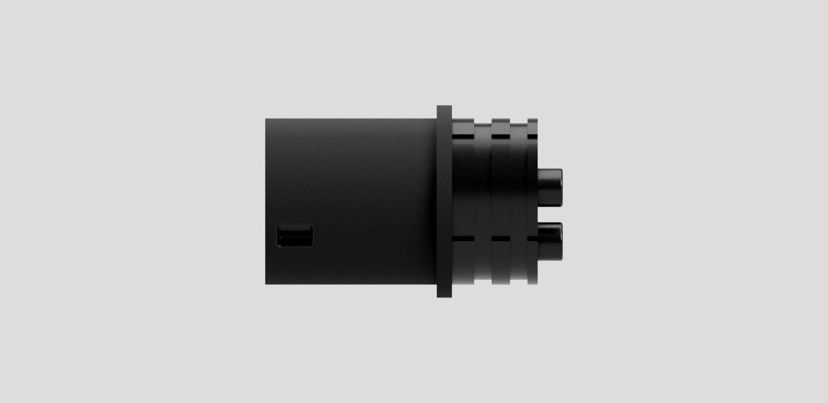 Type-2 charging connector IEC6296-2 3D print model_4