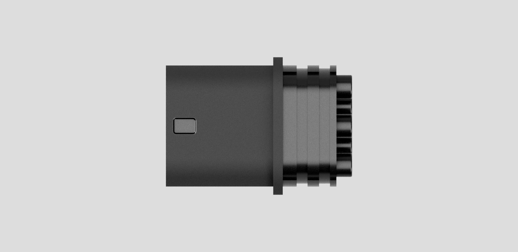 Type-2 charging connector IEC6296-2 3D print model_2