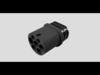 Type-2 charging connector IEC6296-2 3D print model_1