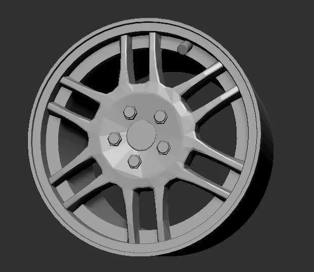 OZ Racing F1 Mitsubishi Lancer Evolution IV V Stock Rims  3D print model_0