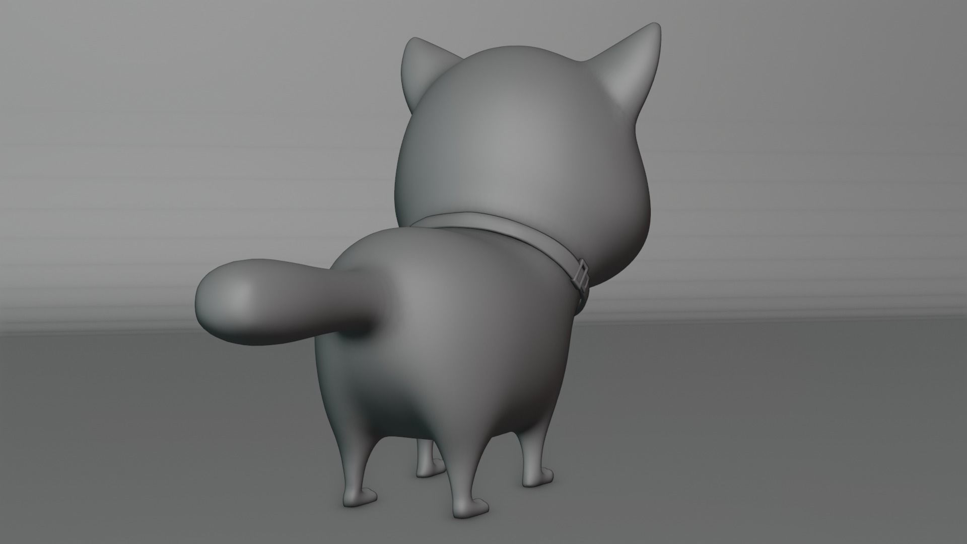Cartoon Cat fully Rigged Low-poly 3D model_23