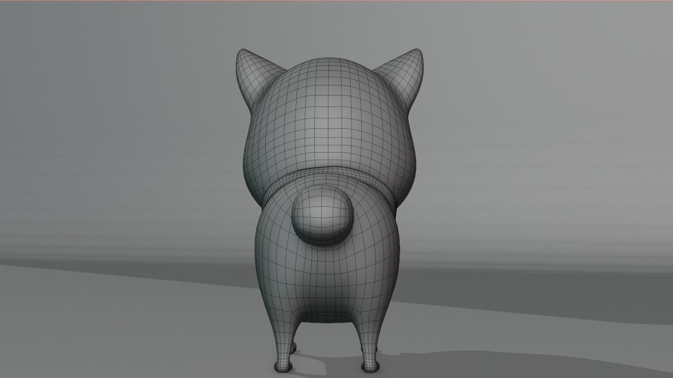 Cartoon Cat fully Rigged Low-poly 3D model_27