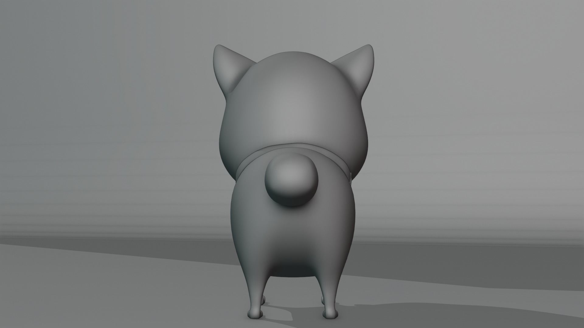Cartoon Cat fully Rigged Low-poly 3D model_19