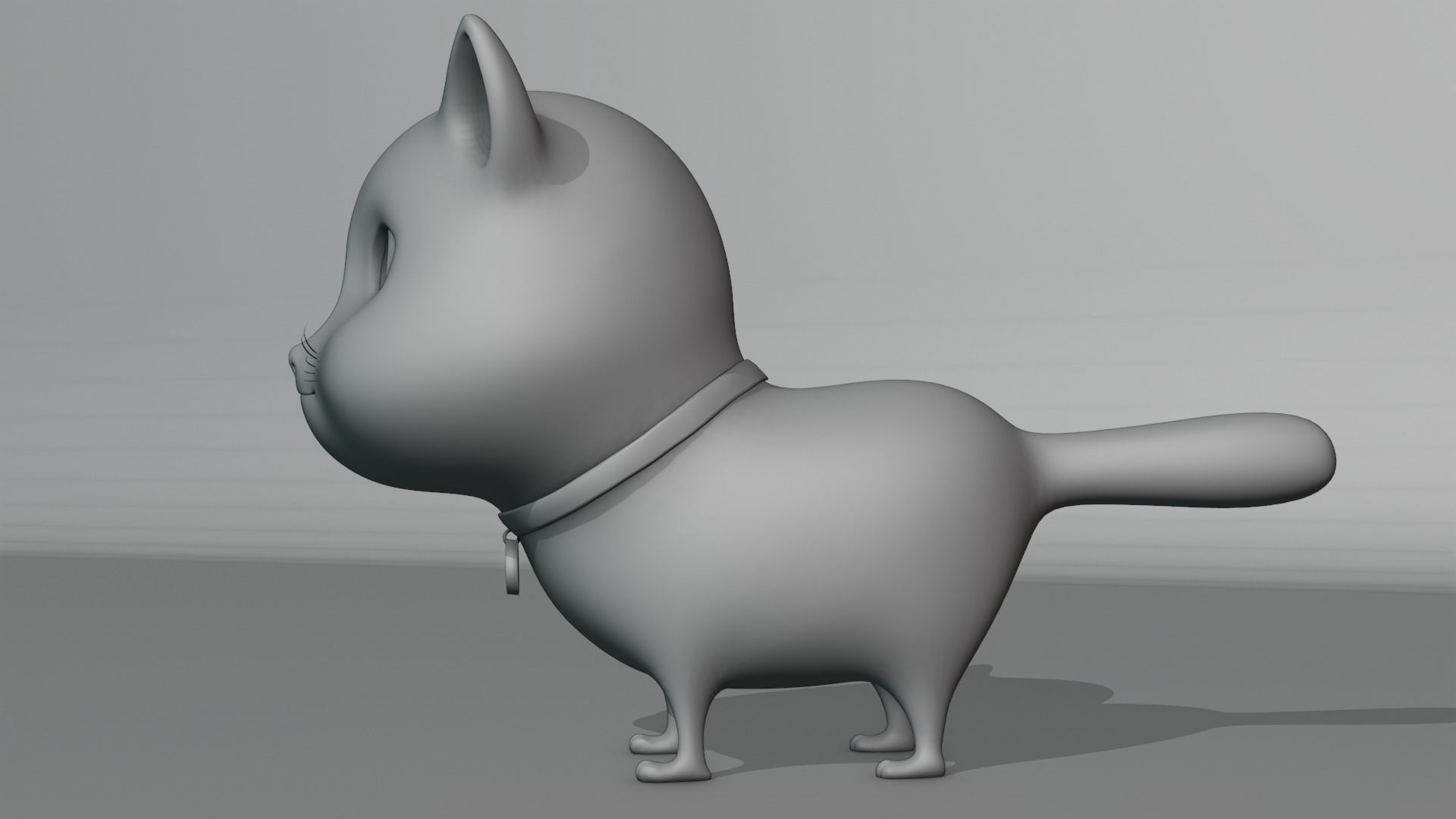 Cartoon Cat fully Rigged Low-poly 3D model_18