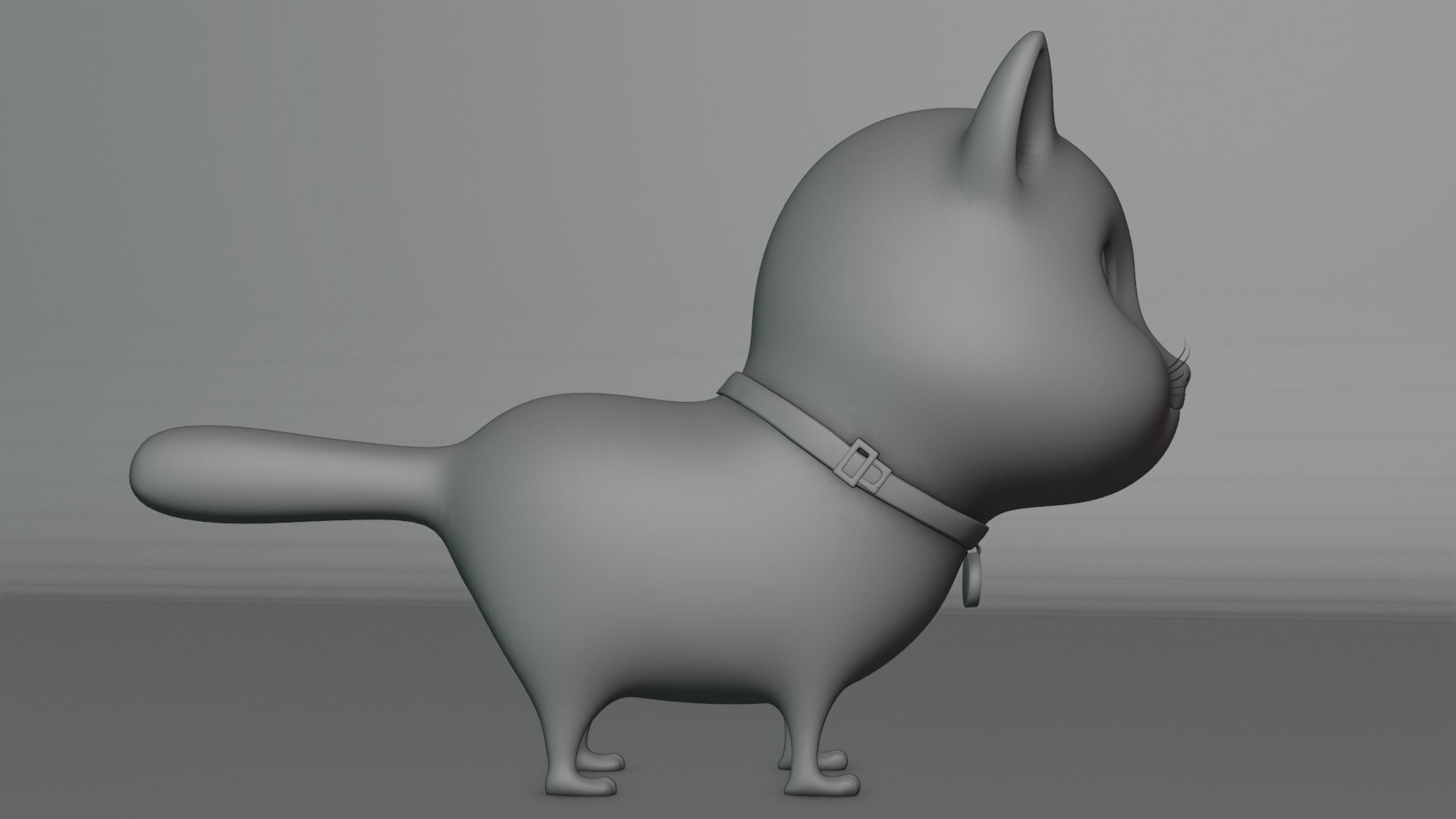 Cartoon Cat fully Rigged Low-poly 3D model_20