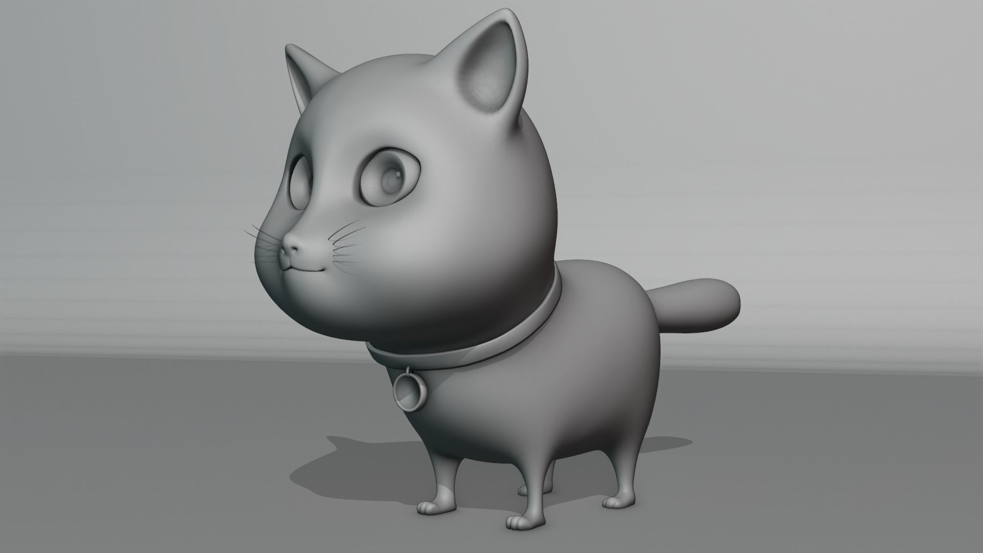 Cartoon Cat fully Rigged Low-poly 3D model_21