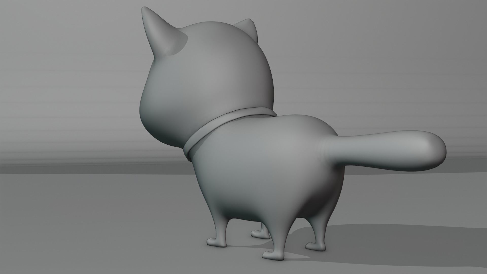 Cartoon Cat fully Rigged Low-poly 3D model_24