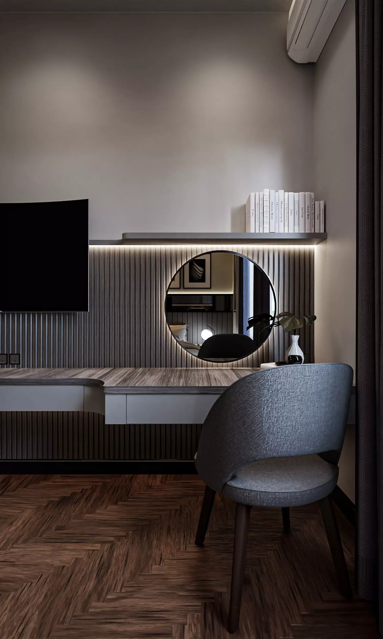 FREE Bedroom Interior Contemporer  Free low-poly 3D model_0