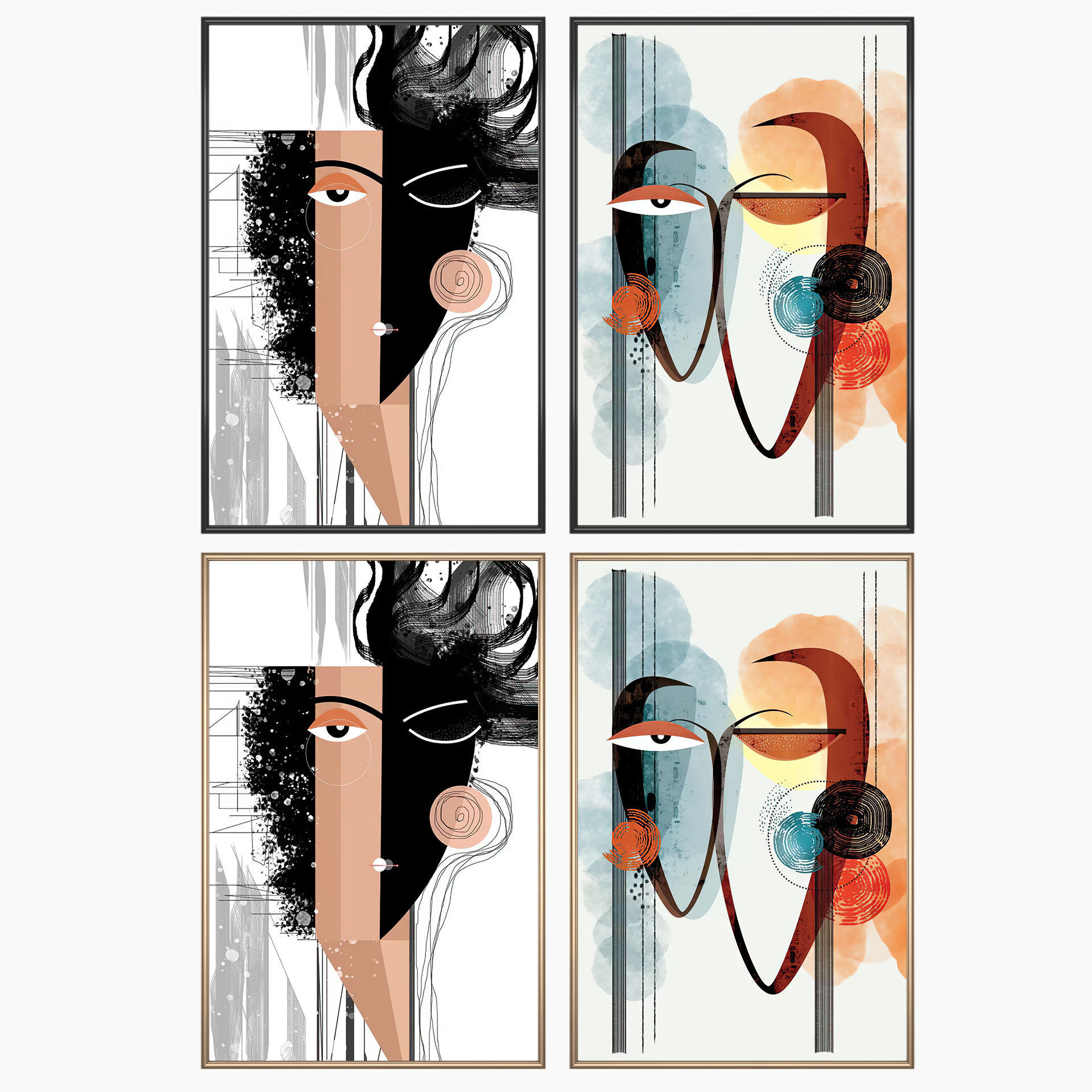 Wall Art Set 3756 3D model_1